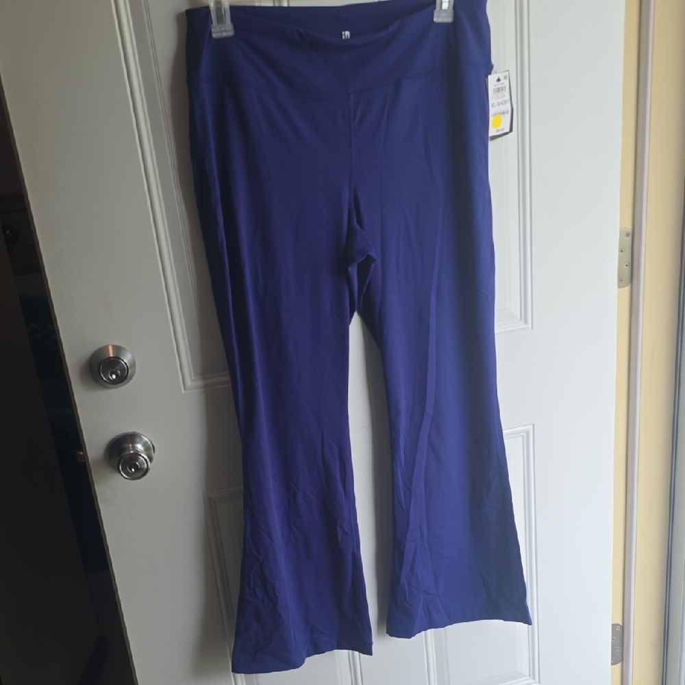 NEW Blue Flared Yoga Pants